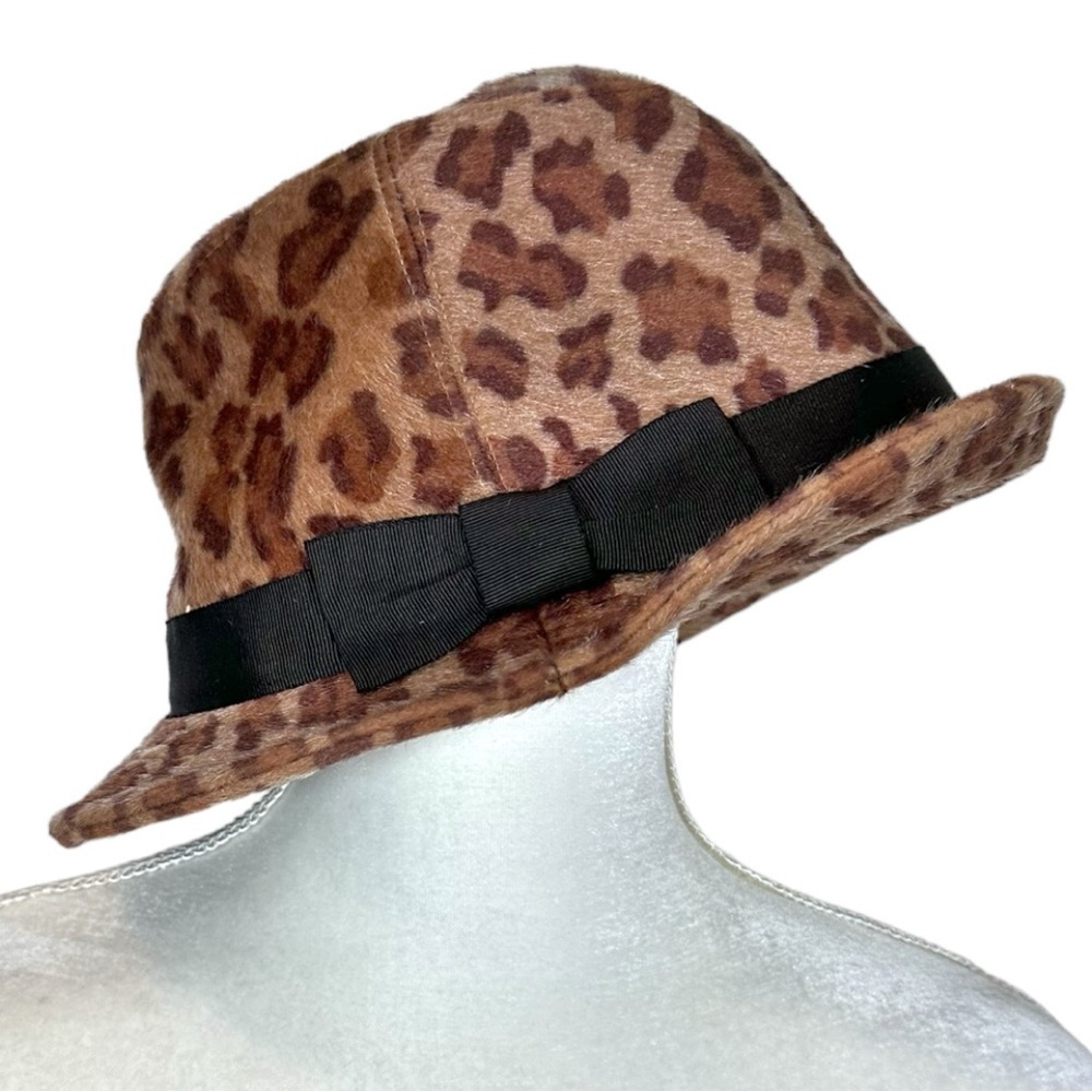 San Diego Hat Co- Leopard Print Hair Fedora - Picture 1 of 7